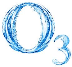 Ozonoterapia. Dibujo del símbolo O3 del ozono