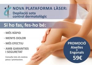 Depilación láser bajo control dermatológico