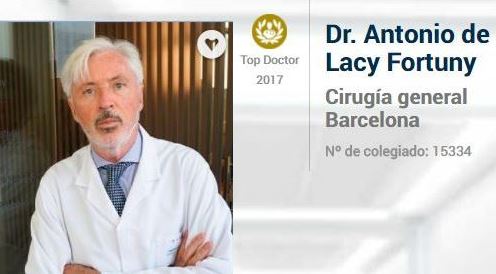 Top Doctors Awards. Dr. Antonio de Lacy
