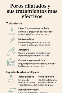 Poros dilatados: Reducción y mejora de la piel con tratamientos dermatológicos