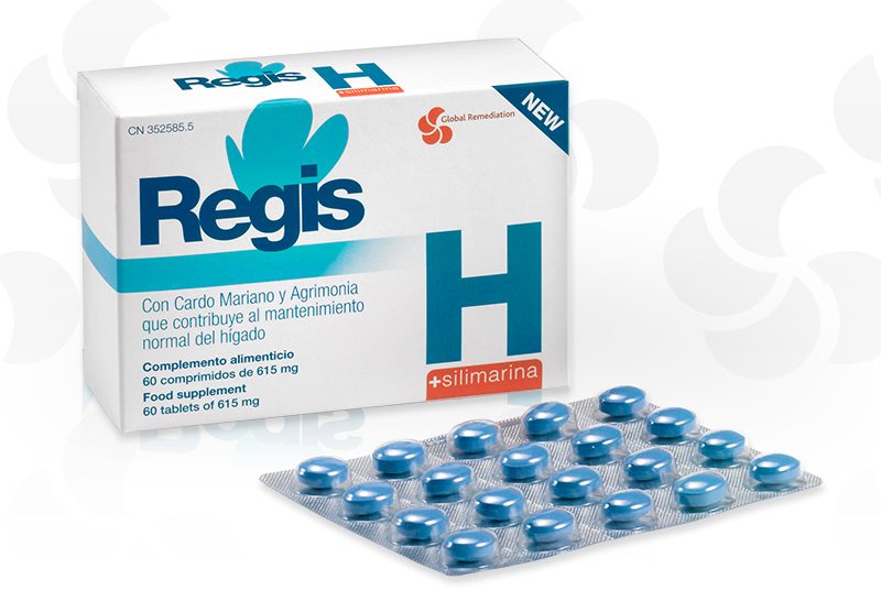 Regis H Silimarina Regis H Silimarina. Caja del producto.