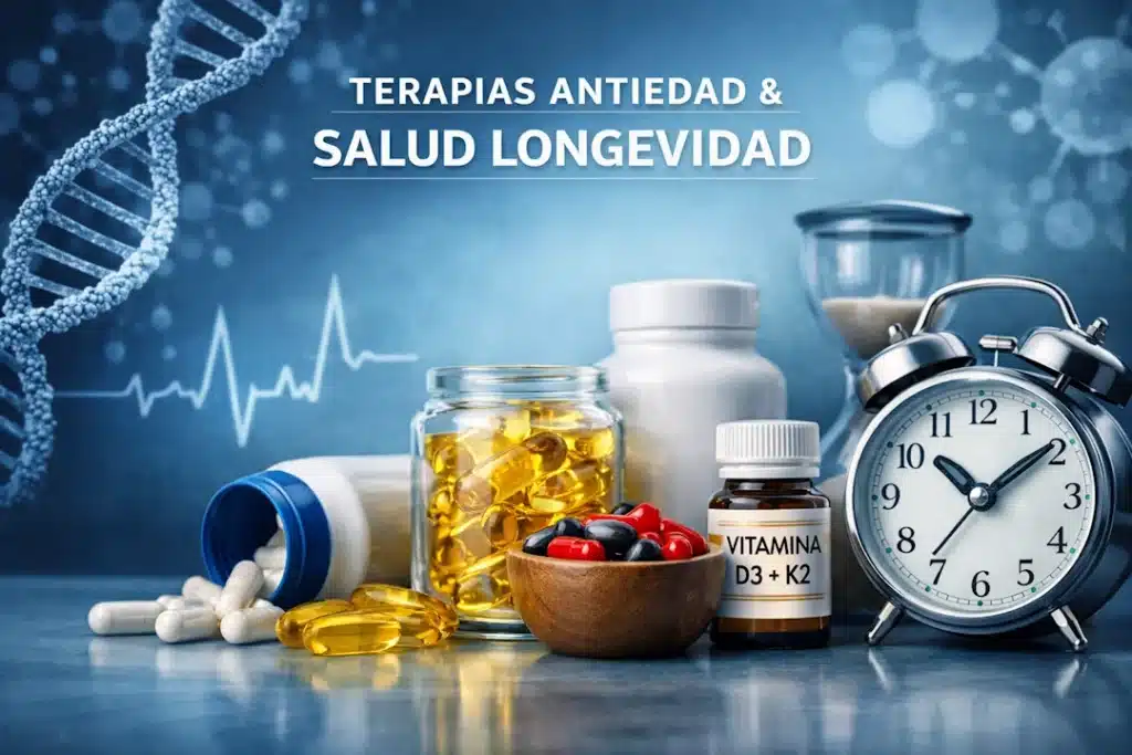 La rutina diaria de suplementos para longevidad inspirada en David Sinclair. Imagen de suplmentos.