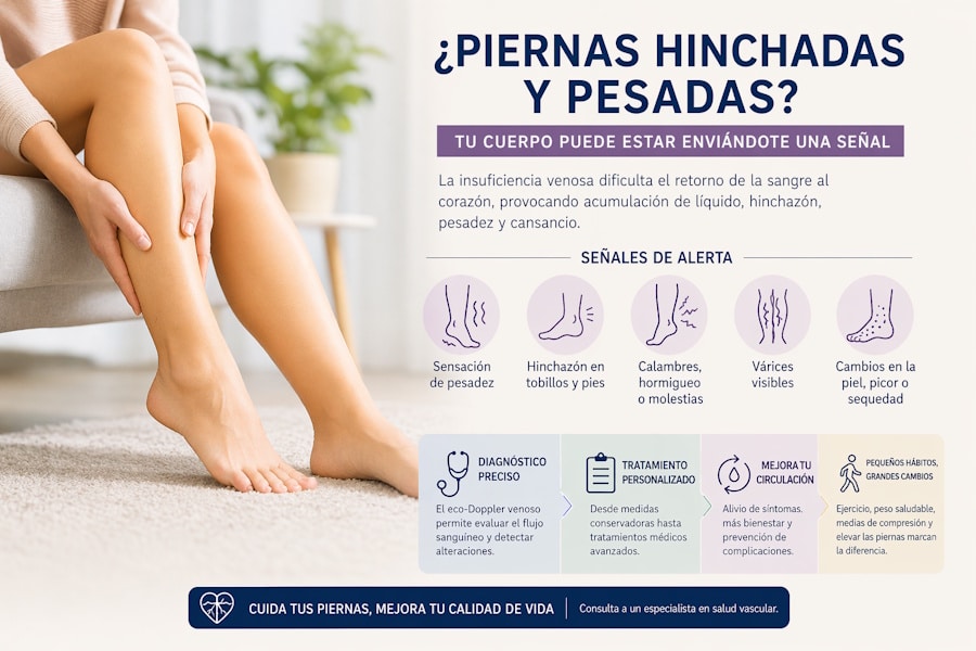 Piernas hinchadas y pesadas: cómo identificar a tiempo la insuficiencia venosa