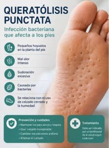 Queratólisis punctata: cómo reconocer esta infección bacteriana en los pies